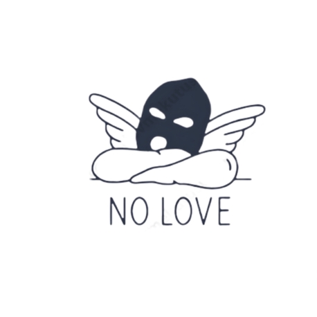 MİNİMAL BOY NO LOVE (SEVMEK YOK) YAZILI DÖVME 