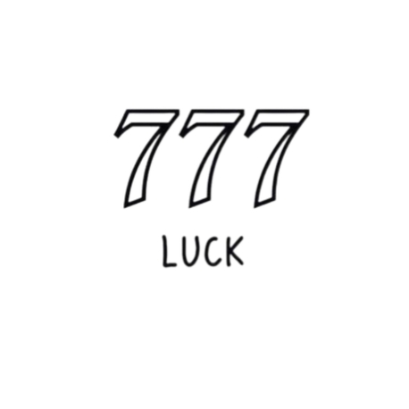 MİNİMAL BOY 777 LUCK (ŞANS) DÖVME 