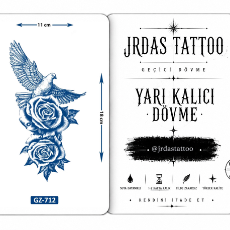 KUŞ&GÜL DÖVME 