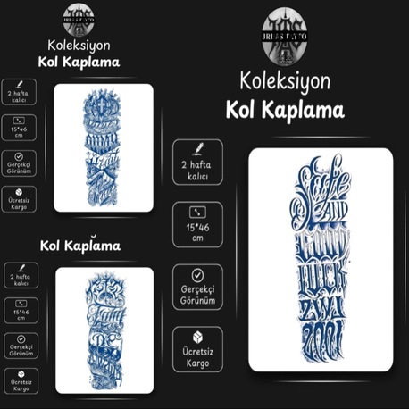 3 LÜ YARI KALICI DÖVME PAKETİ