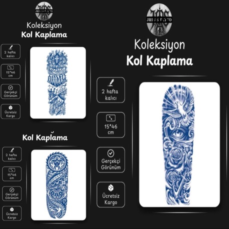 3 LÜ YARI KALICI DÖVME PAKETİ