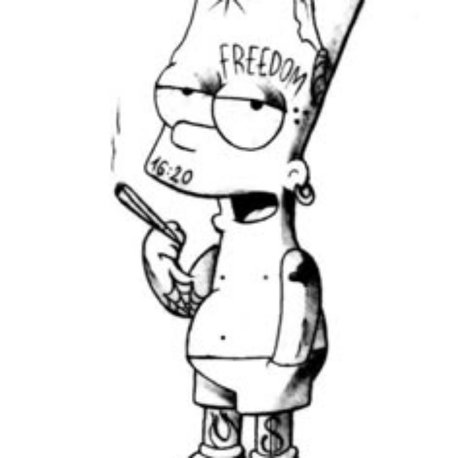 Yarı Kalıcı Orta Boy The Simpson Dövmesi