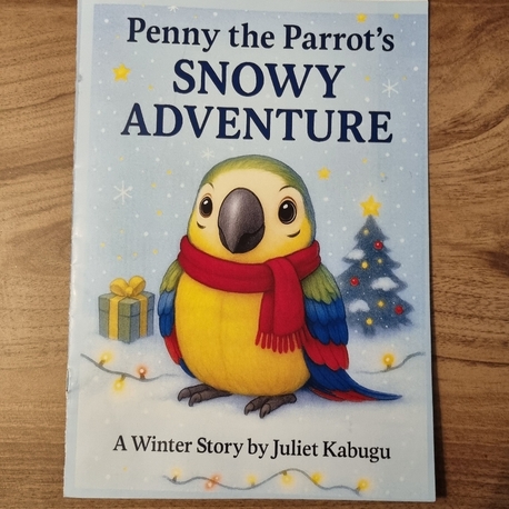 Penny The parrot's snowy adventure