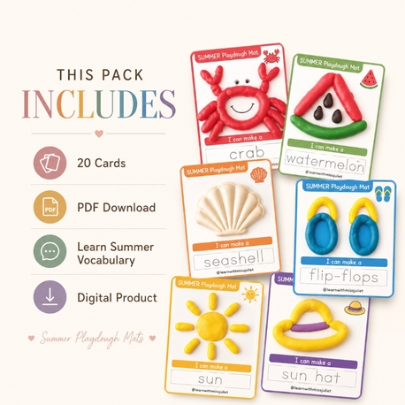 Summer Playdough Mat PDF
