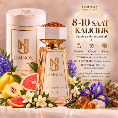JUMNOX KRN29 ÇİĞ — Kadın Çiçeksi Parfüm · 50 ml EDP