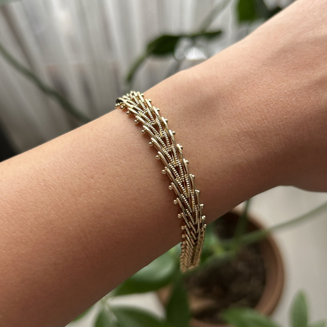 noir bileklik | 14k renk 