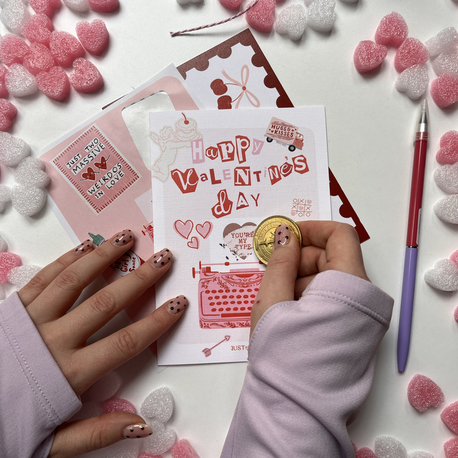 Valentine’s Day Scratch Card Set