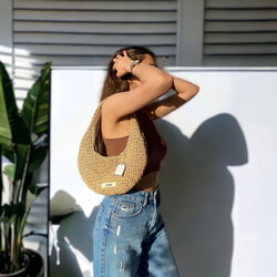 Beige Mini Shoulder Bag