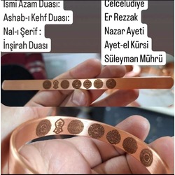 Koruma Tılsımlı Bakır Bilezik