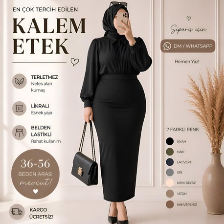 3 ADET KALEM ETEK  (7 RENK SEÇENEKLERİ AÇIKLAMA VE KAYDIRMALI GÖRSELLERDE)