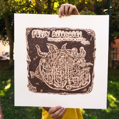 Fully Automated Fish - Silkscreen Print - 3 colors