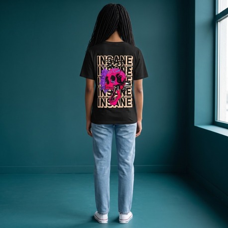Insane & Skull Oversize T-Shirt