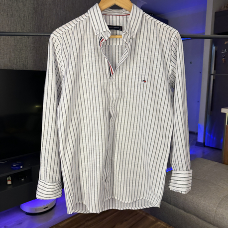 TOMMY Keten Gömlek Premium Beyaz