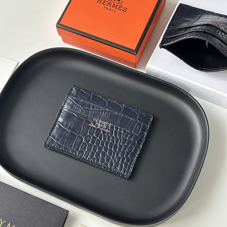 HERMES Kartlık %100 HAKİKİ DERİ (Lacivert)