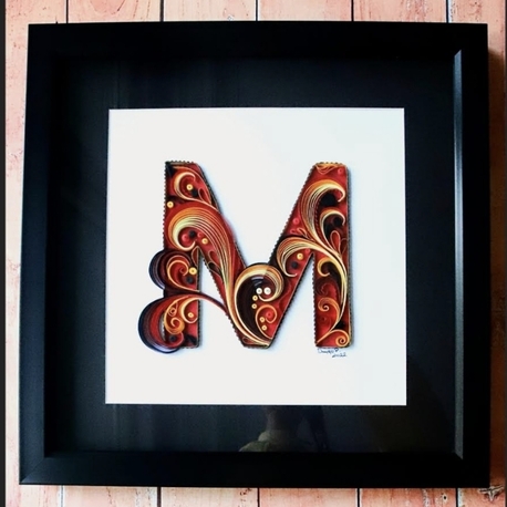 Kişiye Özel Harf Tablosu - 20x20 cm

