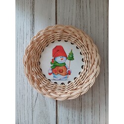 Rattan Duvar Tabağı 
