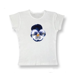 Blue Flower - Baby Tee