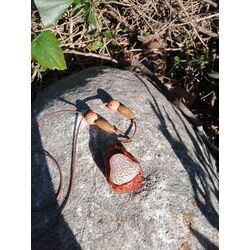 Yılan derisi agate kolye
