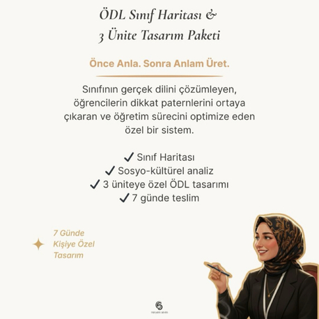 ÖDL Sınıf Haritası & 3 Ünite Tasarım Paketi
