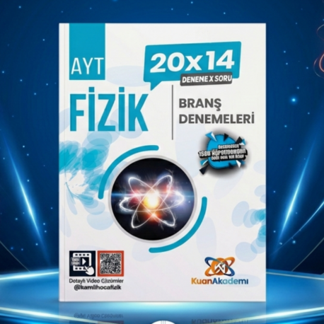 Kuan Akademi AYT Fizik 20x14 Branş Denemeleri (Video Çözümlü)