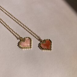 Pixel Heart Kolye-Pembe
