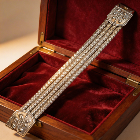 Gümüş bileklik 19 cm