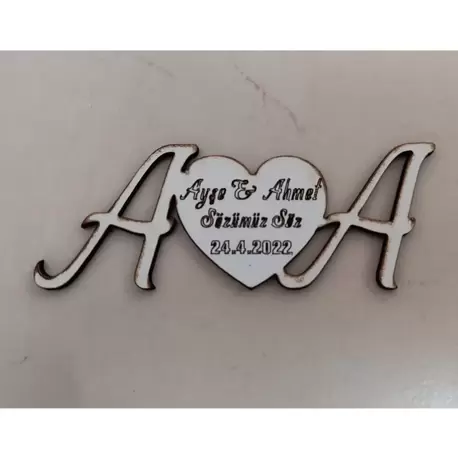 10 Cm Magnet Söz Nişan Nikah Düğün 25 Adet