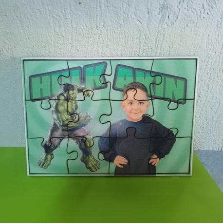 Kişiye Özel Fotoğraf Baskılı MDF Dikdörtgen Puzzle A4 - 12 Parça