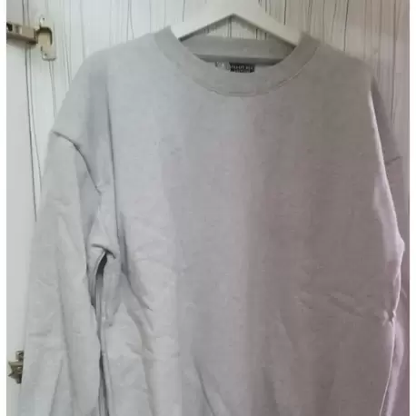 Oversize Sweatuzunkollu Baskılı baskısız L beden