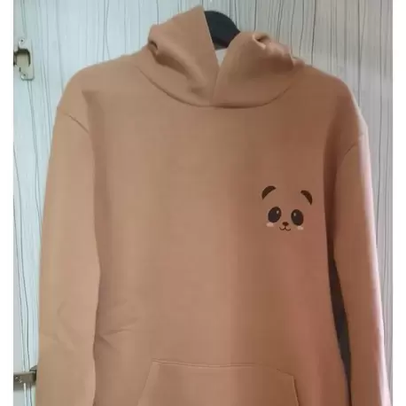 Unisex Baskılı Sweat Oversize Kapuşonlu