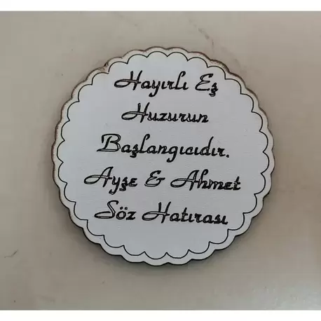 6 Cm Magnet Söz Nişan Nikah Düğün 25 Adet