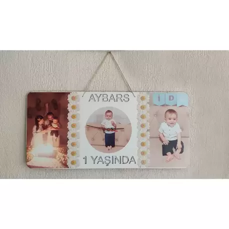  Baskılı Ve Yazılı Saat 63x29,7cm Ölçüler