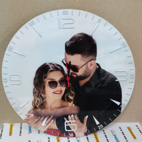 KİŞİYE ÖZEL FOTOĞRAFLI DUVAR SAATİ ADET 1