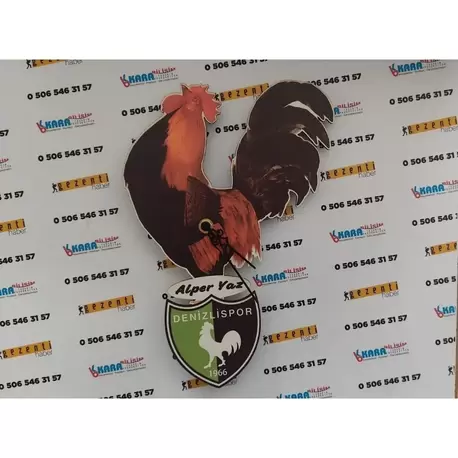 Denizlispor Horozlu Saat 20x29cm