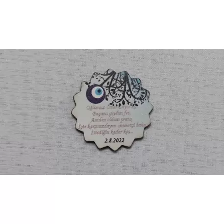 6 Cm Sünnet Düğünü Magnet 2 Söz Nişan Nikah Düğün 25 Adet