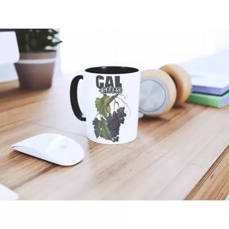Çal Garası Baskılı Siyah Seramik Sihirli Kupa