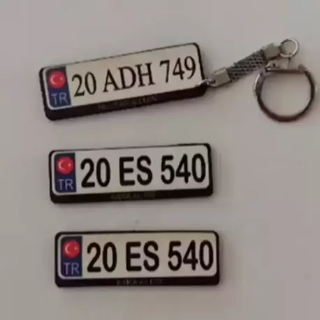 Plaka Anahtarlık Ahşap