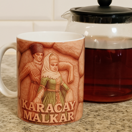 Karaçay Malkar Temalı Kupa Bardak