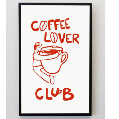COFFEE LOVER CLUB POSTER 