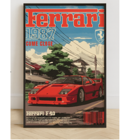 Ferrari 1987 – F40 poster
