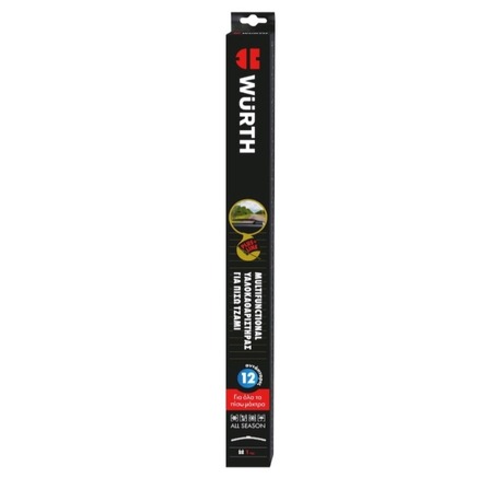 WÜRTH 12 ADAPTÖRLÜ DÖRT MEVSİM ARKA CAM SİLECEĞİ 375 MM