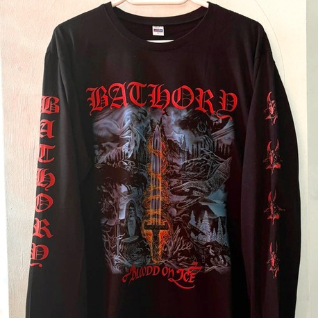 Bathory - Blood on Ice - Uzun Kollu Tshirt (Arka Baskı Opsiyonel) (Black Metal)