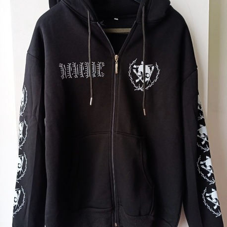 Revenge - No Remorse - Fermuarlı Hoodie (Ön + arka + Kol baskı)
