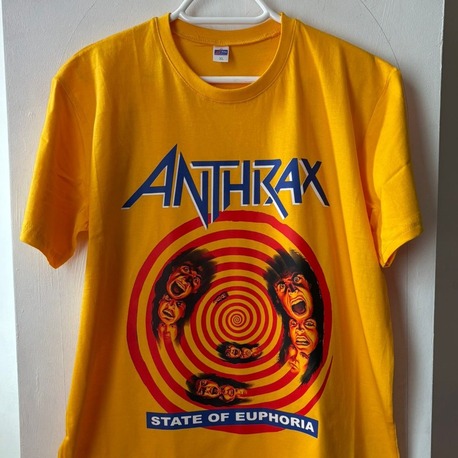 Anthrax - State of Euphoria - Sarı Tshirt (Thrash Metal)