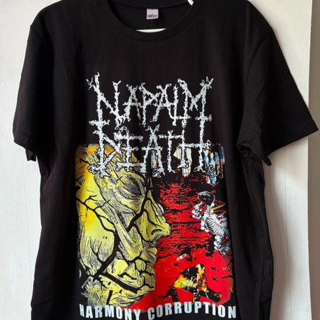 Napalm Death - Harmony Corruption - Tshirt (Arka baskı opsiyonel) (Death Metal, Grindcore)