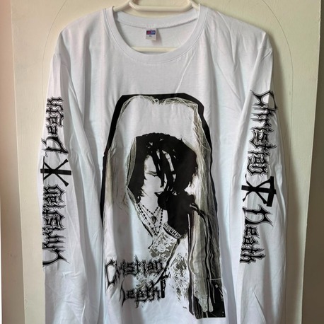 Christian Death - Uzun Kollu Beyaz tshirt (Gothic, Deathrock)