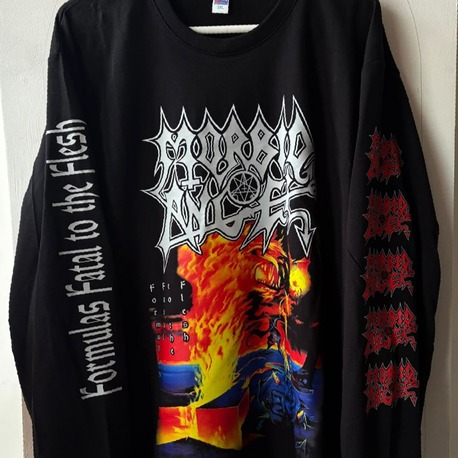 Morbid Angel - Formulas Fatal to the Flesh - uzun kol tshirt - Arka baskı opsiyonlu