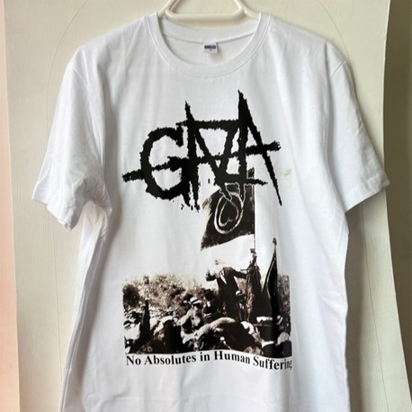Gaza- No Absolutes in Human Suffering - Beyaz Tshirt (Grind, Sludge, hardcore)
