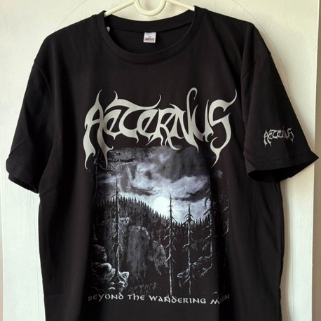 Aeternus - Beyond the Wandering Moon - Tshirt (Arka, Kol baskı opsiyonel) (Black, Death Metal)
