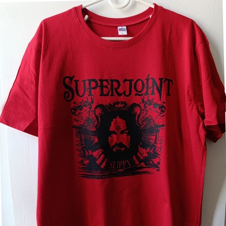 Superjoint Ritual - Slippy - Kırmızı Tshirt (Arka baskı opsiyonel) (Sludge, Crossover)